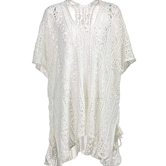 Off white crochet lace cover up - Picture 3 of 6